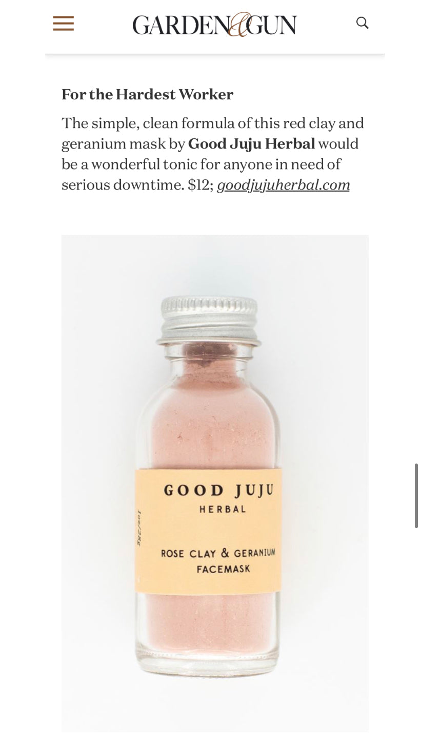 Rose Clay Geranium Face Mask